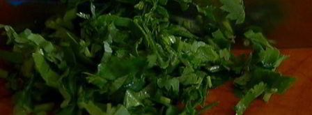 лепешка с имбирем, чили и кинзой. Шаг 3