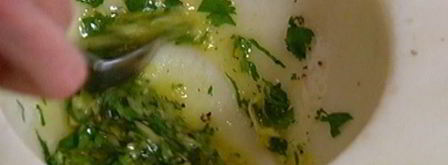 лепешка с имбирем, чили и кинзой. Шаг 10