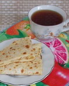 Лепешка с картофельным пюре