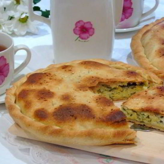 Рецепт лепешки с сыром и зеленью