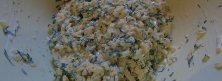 лепешка с сыром и зеленью. Шаг 6