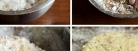 лепешки с беконом, луком и сыром. Шаг 4