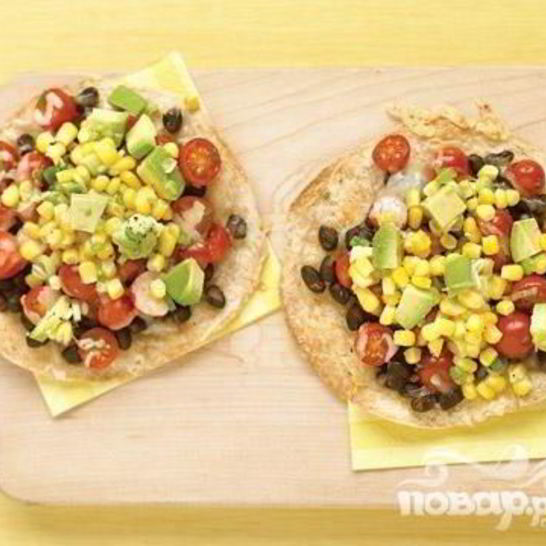 Рецепт лепешек с черной фасолью и кукурузой
