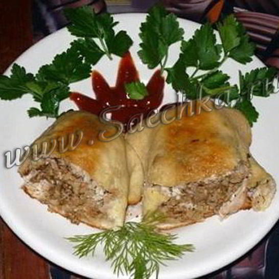 Рецепт лепешек с курицей