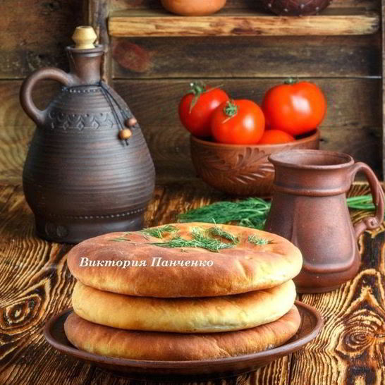 Рецепт лепешек с сыром, чесноком и зеленью