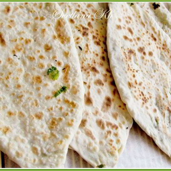 Рецепт лепешек с зеленью по-кавказски