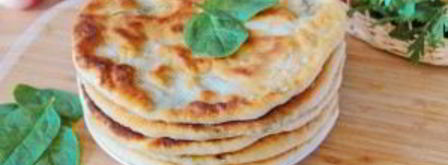 лепешки со шпинатом и грибами. Шаг 15