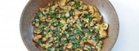 лепешки со шпинатом и грибами. Шаг 9