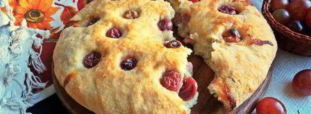 осенняя фокачча с виноградом и сыром. Шаг 13