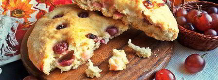 осенняя фокачча с виноградом и сыром. Шаг 14