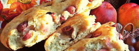 осенняя фокачча с виноградом и сыром. Шаг 15