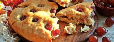 осенняя фокачча с виноградом и сыром. Шаг 17