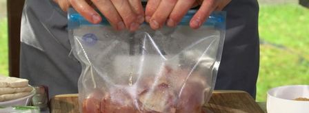 пита с индейкой и салатом. Шаг 2