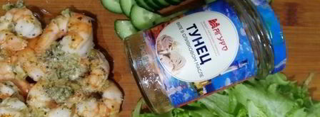 цельнозерновая лепешка с тунцом, креветками и перечным соусом. Шаг 18