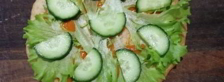 цельнозерновая лепешка с тунцом, креветками и перечным соусом. Шаг 21