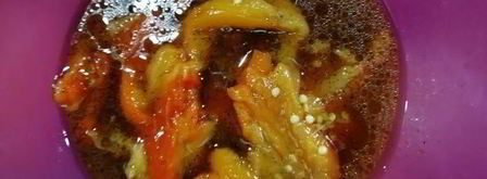 цельнозерновая лепешка с тунцом, креветками и перечным соусом. Шаг 6