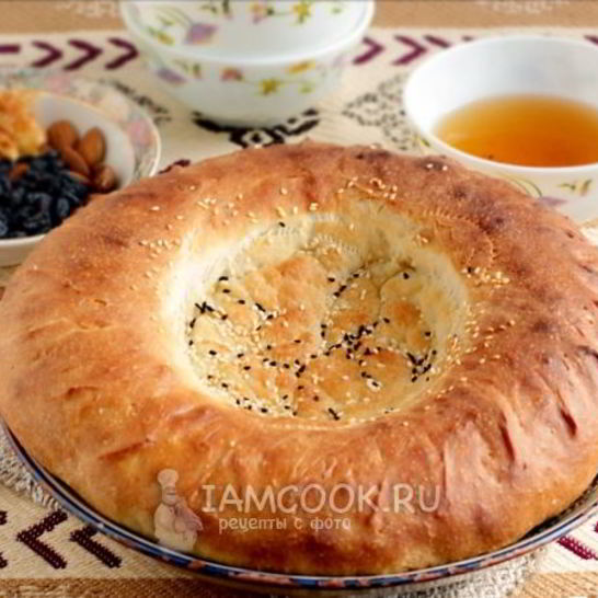 Рецепт узбекской лепешки на кефире в духовке