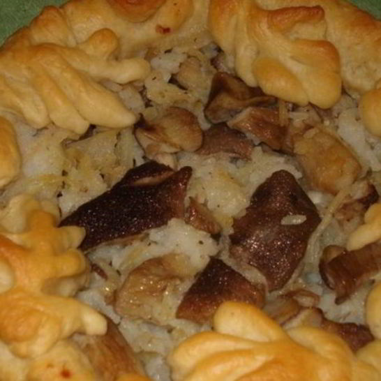 Рецепт внушительного расстегая лепешкой