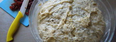 воздушная фокачча с томатами и оливками. Шаг 4