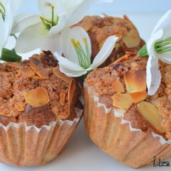 Рецепт абрикосовых маффинов с миндальным штрейзелем