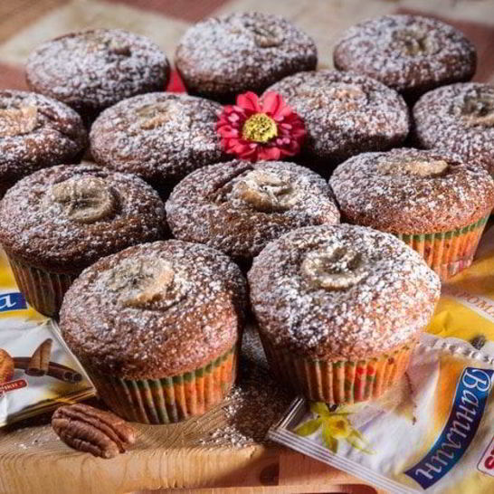 Рецепт банановых маффинов с корицей