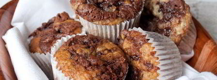 банановые маффины с нутеллой. Шаг 7