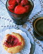 Клубничные маффины с овсянкой