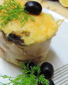 Куриные маффины с гречкой и грибами