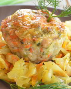 Маффины из индейки с укропом