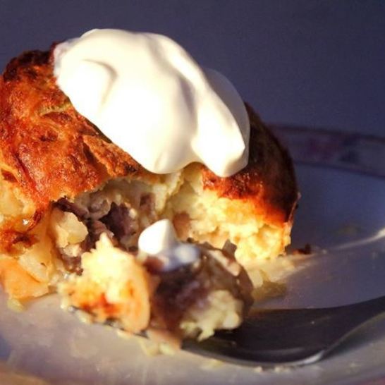 Рецепт маффинов из кабачков с грибами