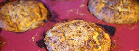 маффины из кабачков с грибами. Шаг 7