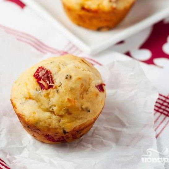 Рецепт маффинов с болгарским перцем и сыром чеддер