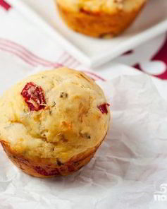 Маффины с болгарским перцем и сыром Чеддер