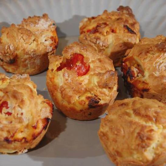 Рецепт маффинов с брынзой и помидорами