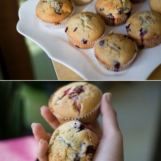 Рецепт маффинов с голубикой