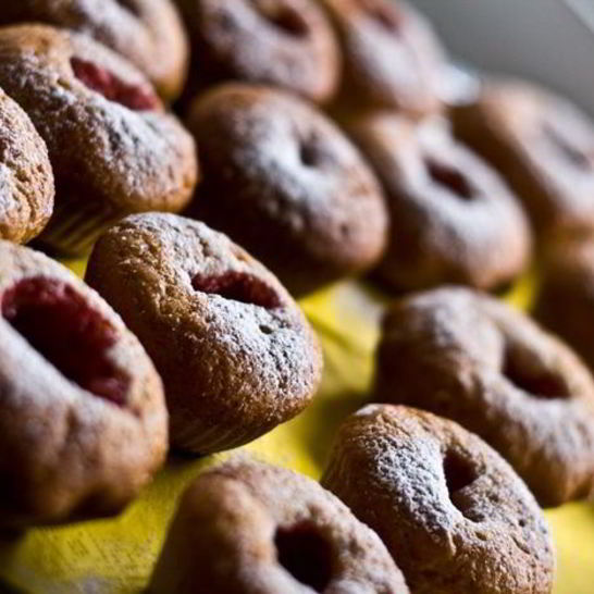 Рецепт маффинов с клубничным пюре