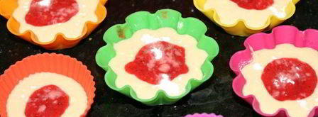 маффины с клубничным пюре. Шаг 2