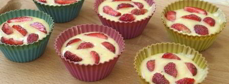 маффины с клубникой. Шаг 8