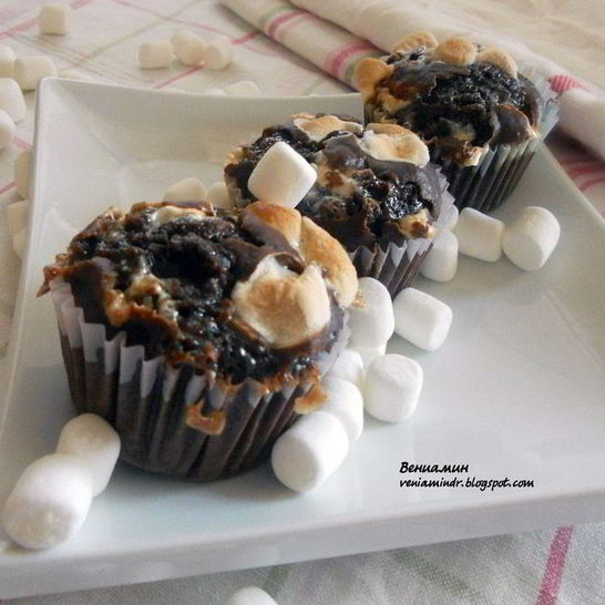 Рецепт маффинов с маршмеллоу