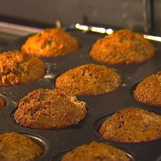 Рецепт маффинов с шоколадом и грецкими орехами