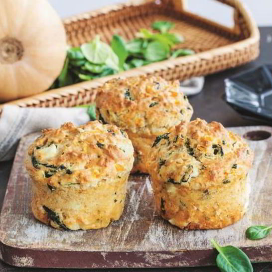 Рецепт маффинов с тыквой и шпинатом