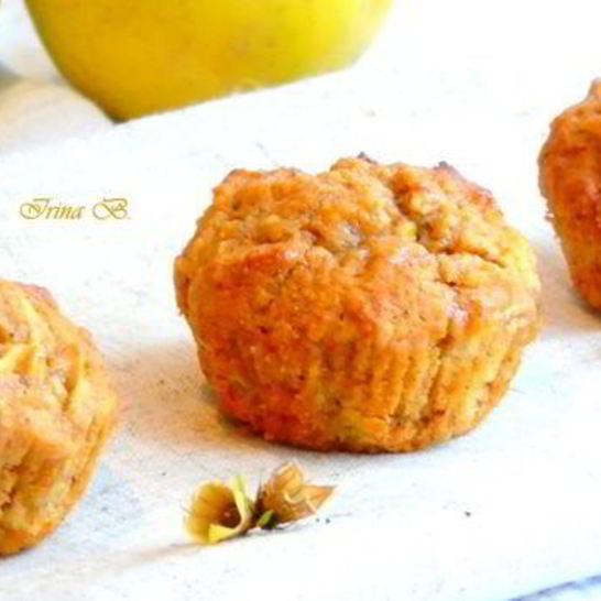 Рецепт маффинов с яблоком из цельнозерновой муки