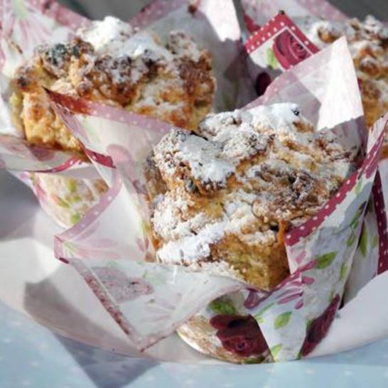 Рецепт марципановых маффинов с курагой