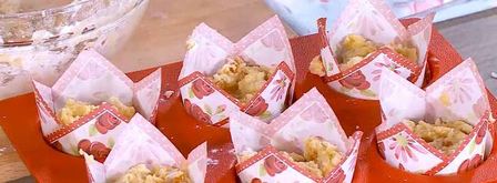 марципановые маффины с курагой. Шаг 9