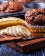 Шоколадно-банановые маффины