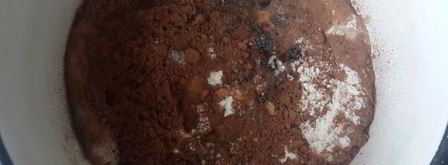 шоколадные маффины с какао и изюмом. Шаг 2