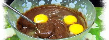 шоколадные маффины с орехами и клюквой. Шаг 4