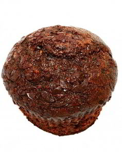 Шоколадные маффины с шерри в лимонной глазури