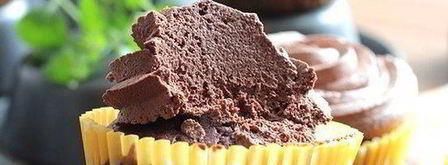 шоколадные маффины с шоколадной шапочкой. Шаг 4