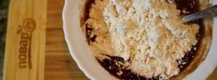 шоколадные маффины с жидкой начинкой. Шаг 4